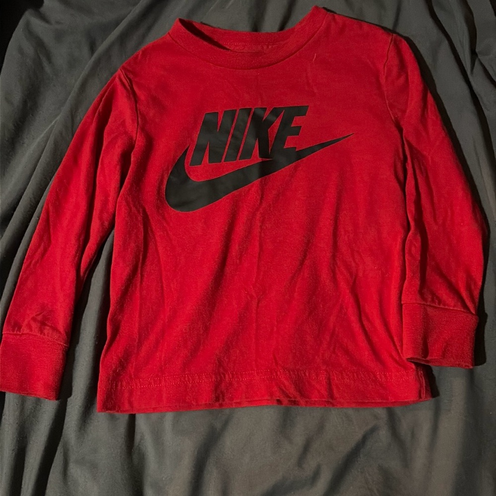 Red Nike Long Sleeve Shirt